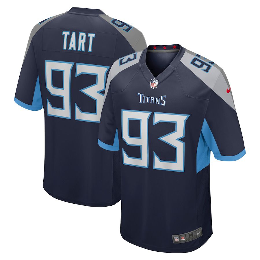 Men Tennessee Titans 93 Teair Tart Nike Navy Game Player NFL Jersey